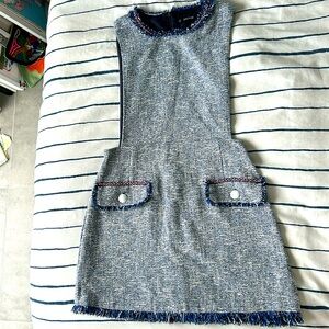 Zara Tweed Overall Dress